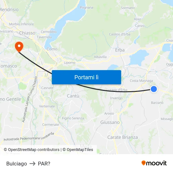 Bulciago to PAR? map