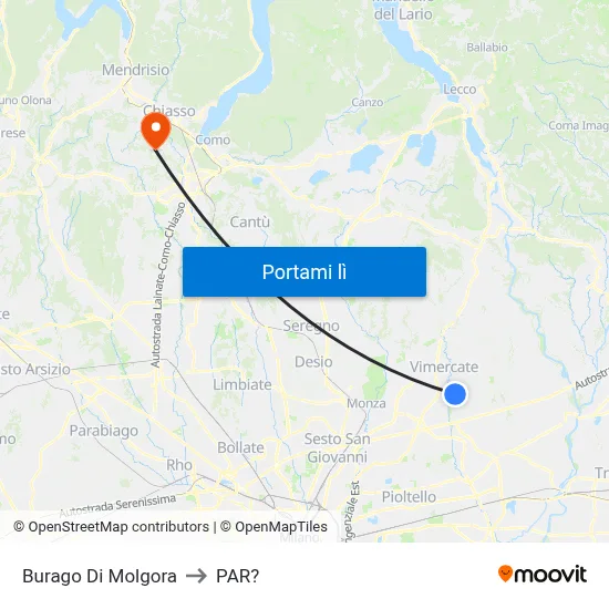Burago Di Molgora to PAR? map