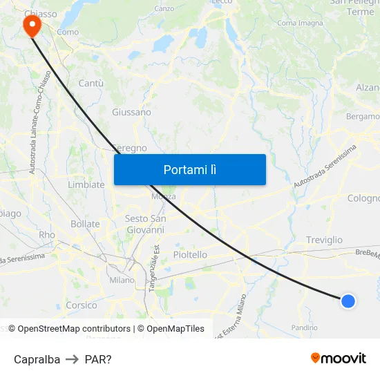 Capralba to PAR? map