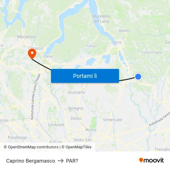 Caprino Bergamasco to PAR? map