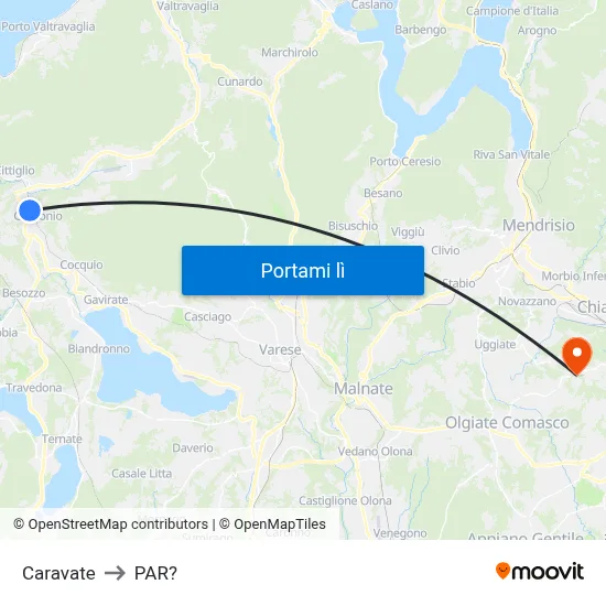 Caravate to PAR? map