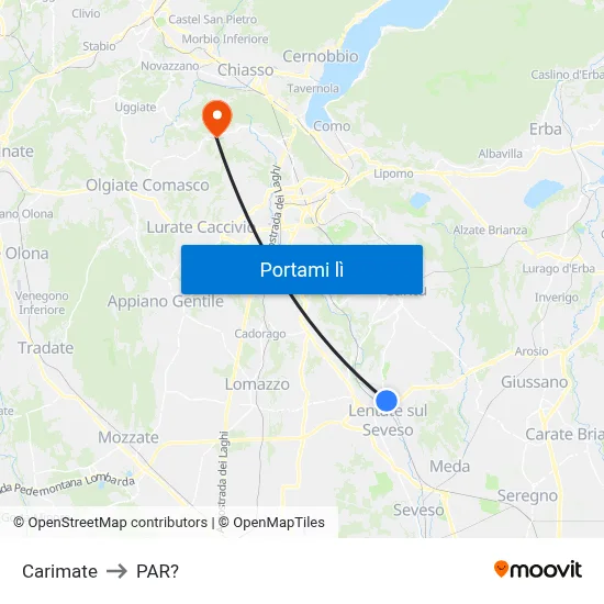 Carimate to PAR? map
