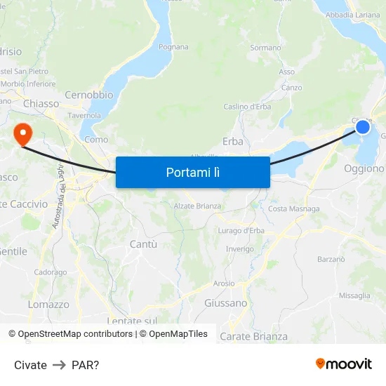Civate to PAR? map