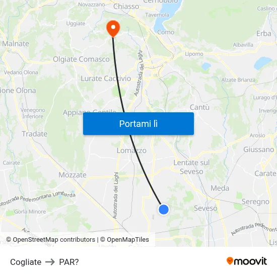 Cogliate to PAR? map