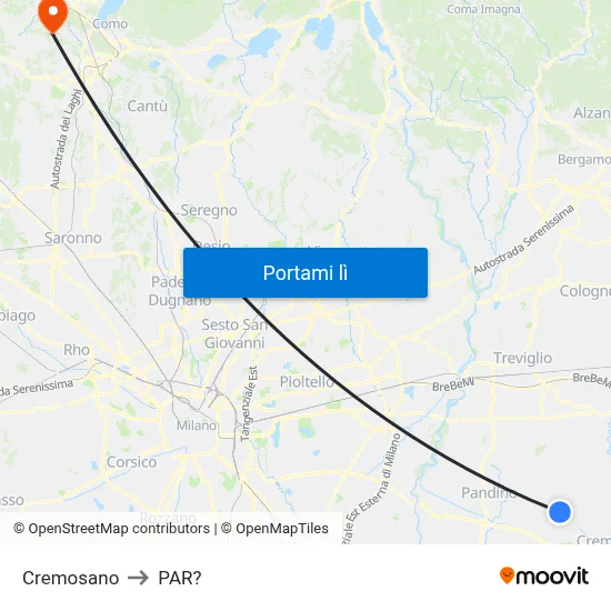 Cremosano to PAR? map