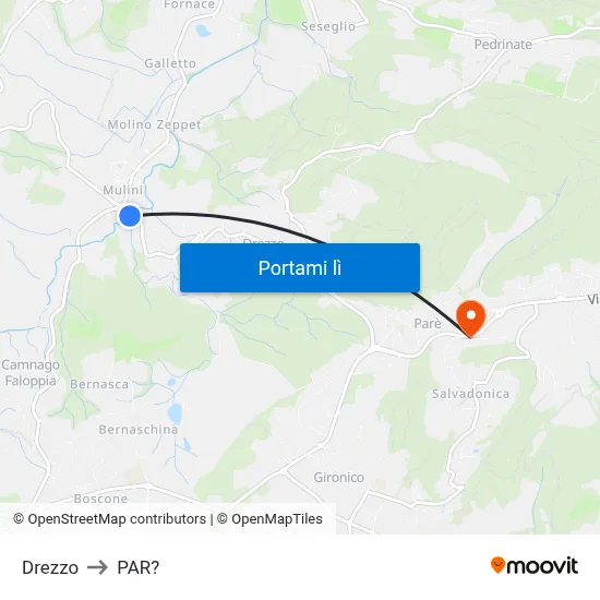 Drezzo to PAR? map
