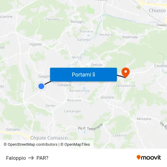 Faloppio to PAR? map