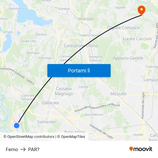 Ferno to PAR? map