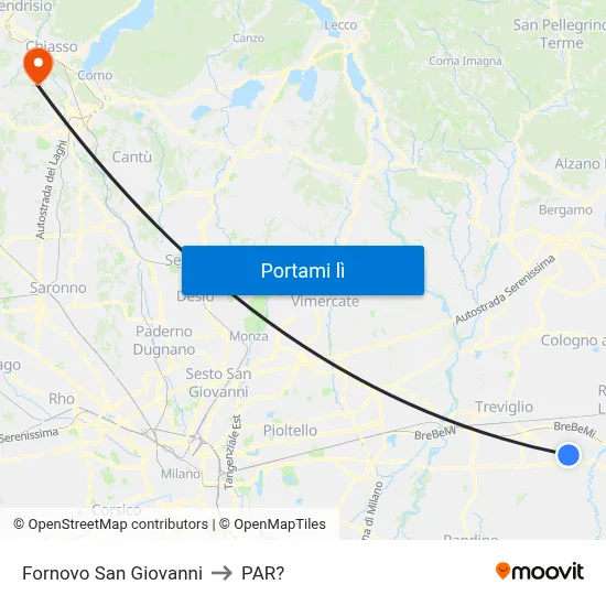 Fornovo San Giovanni to PAR? map