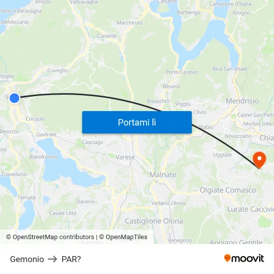 Gemonio to PAR? map