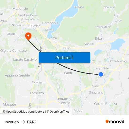 Inverigo to PAR? map