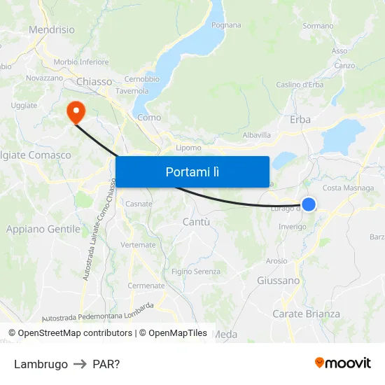 Lambrugo to PAR? map