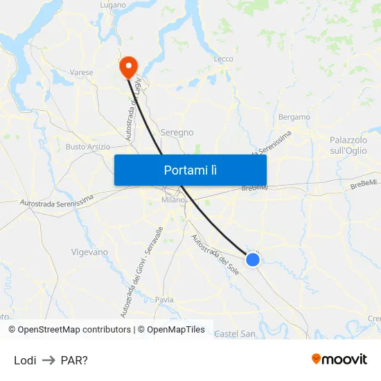 Lodi to PAR? map