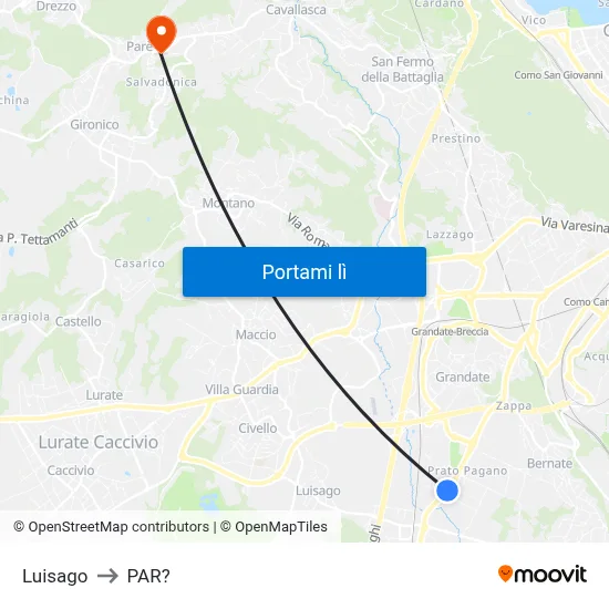 Luisago to PAR? map