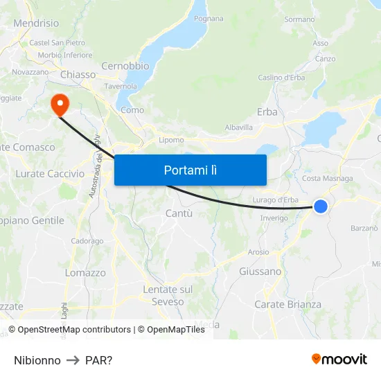 Nibionno to PAR? map