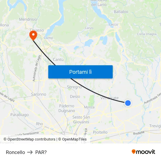 Roncello to PAR? map