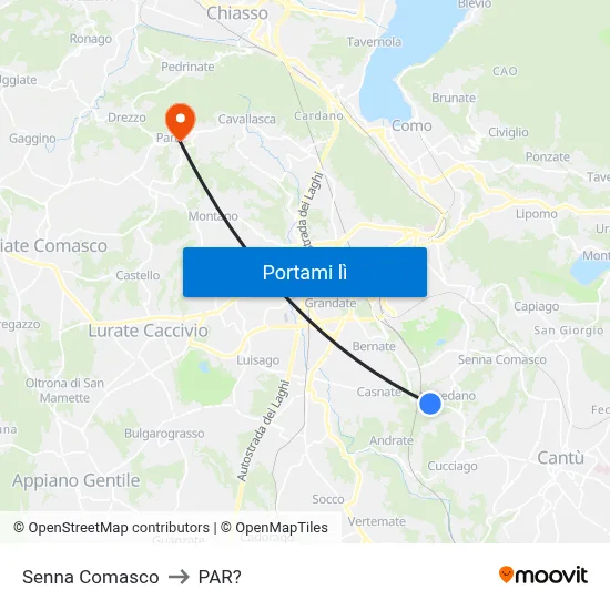 Senna Comasco to PAR? map