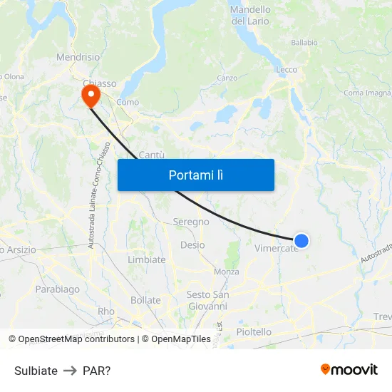 Sulbiate to PAR? map
