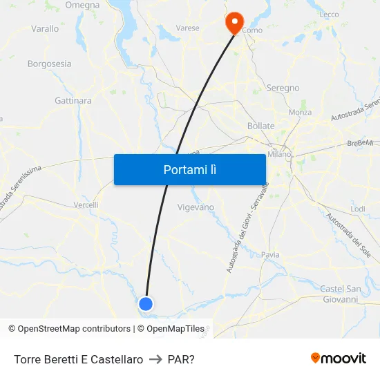 Torre Beretti E Castellaro to PAR? map