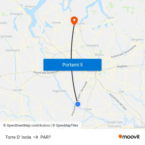 Torre D' Isola to PAR? map