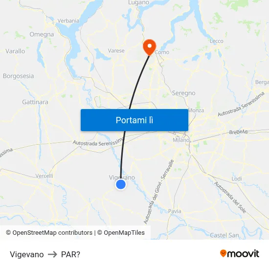Vigevano to PAR? map