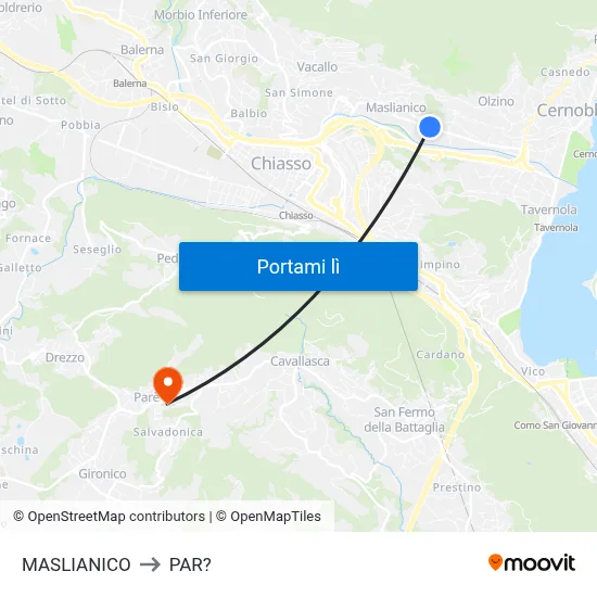 MASLIANICO to PAR? map