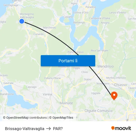 Brissago-Valtravaglia to PAR? map