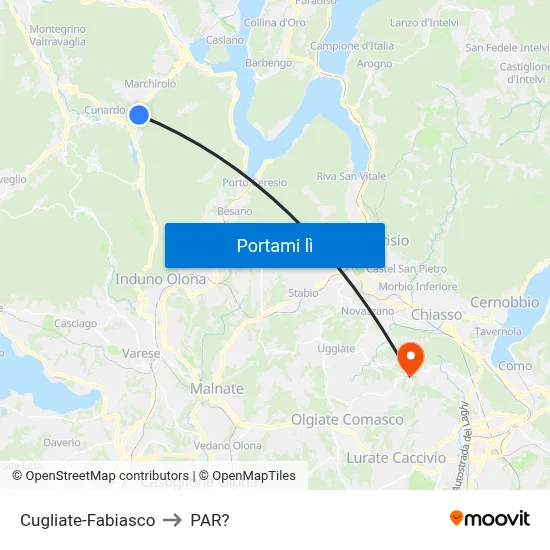 Cugliate-Fabiasco to PAR? map