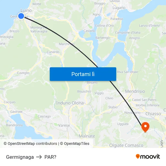 Germignaga to PAR? map