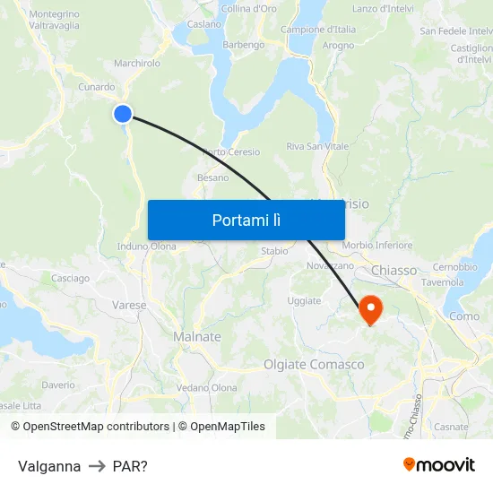 Valganna to PAR? map