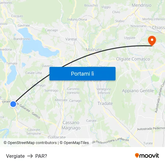 Vergiate to PAR? map