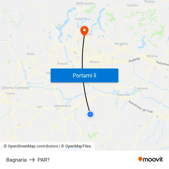 Bagnaria to PAR? map