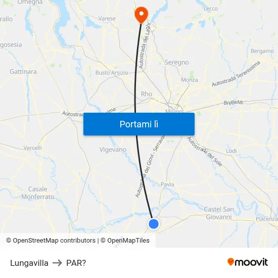 Lungavilla to PAR? map