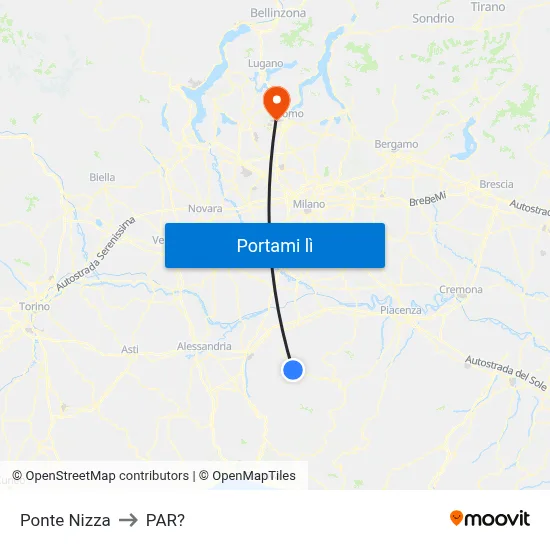 Ponte Nizza to PAR? map