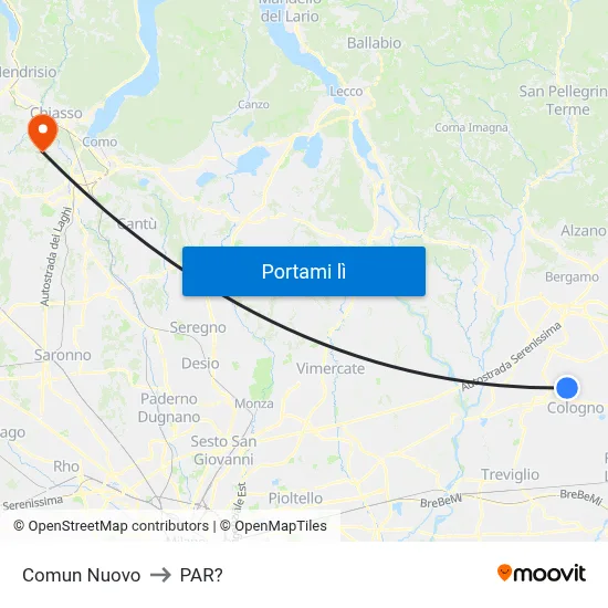 Comun Nuovo to PAR? map