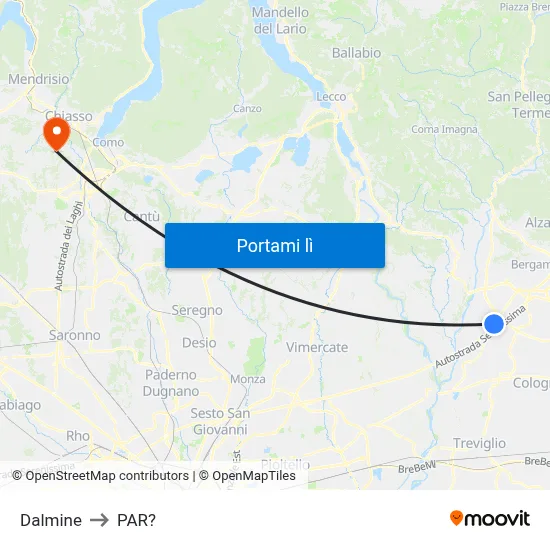 Dalmine to PAR? map