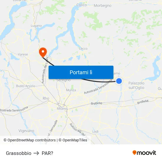 Grassobbio to PAR? map