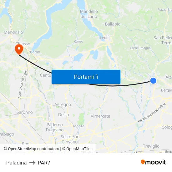 Paladina to PAR? map