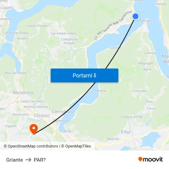 Griante to PAR? map