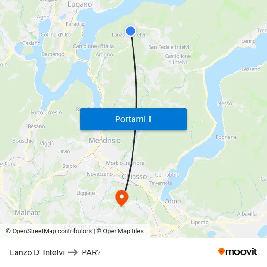 Lanzo D' Intelvi to PAR? map