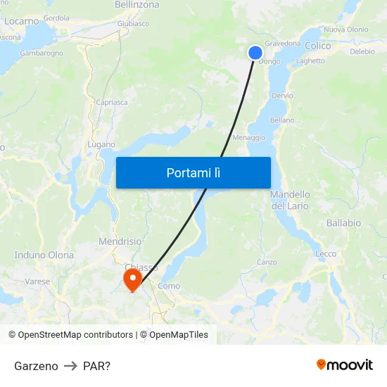 Garzeno to PAR? map
