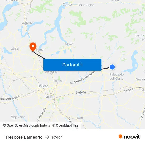 Trescore Balneario to PAR? map