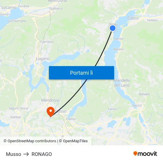 Musso to RONAGO map