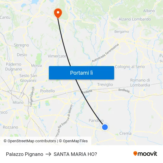 Palazzo Pignano to SANTA MARIA HO? map