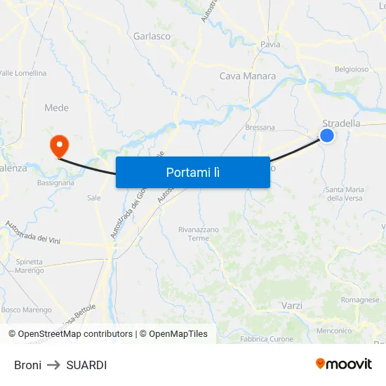 Broni to SUARDI map