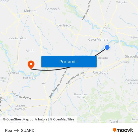 Rea to SUARDI map