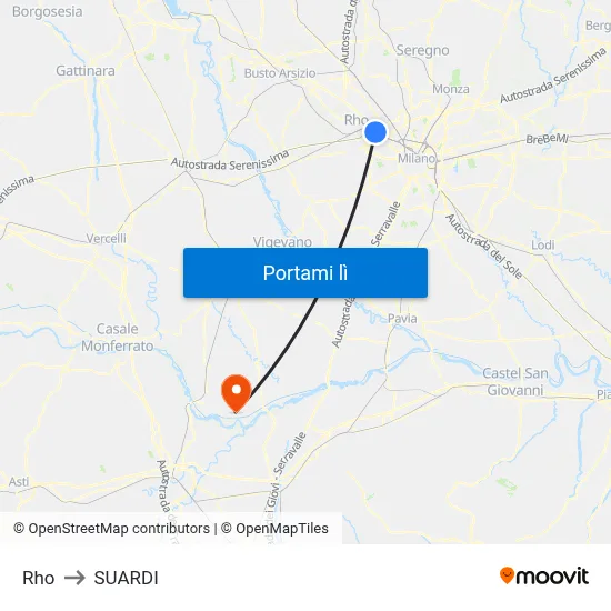 Rho to SUARDI map