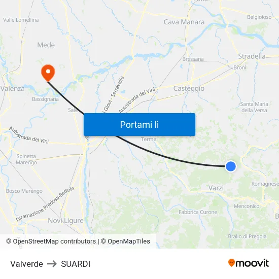 Valverde to SUARDI map