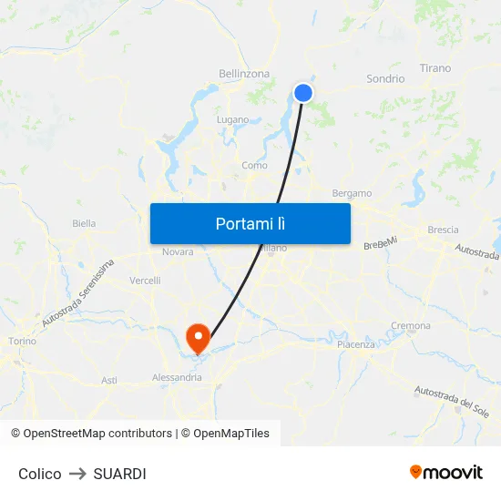 Colico to SUARDI map