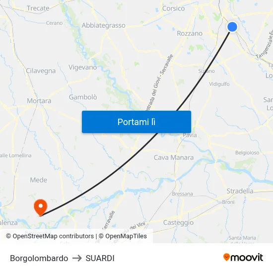 Borgolombardo to SUARDI map